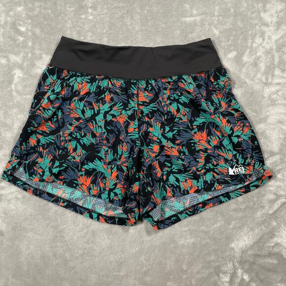 REI Pants - REI Coop Swiftland Shorts Small Green Black Trail Running Lightweight Ripstop